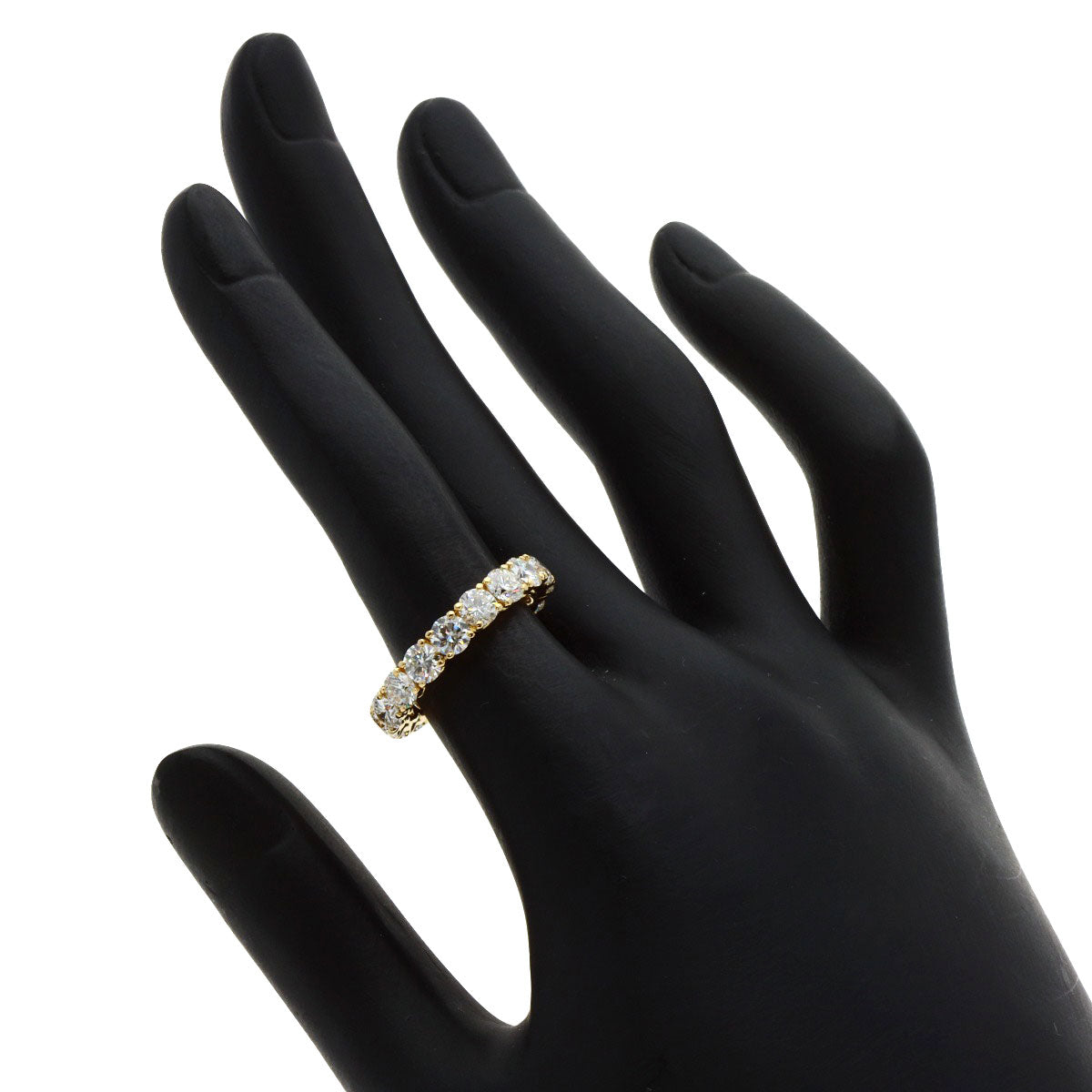 CARTIER Destiny Full Eternity Diamond #50 Ring K18 Yellow Gold Ladies [Used]