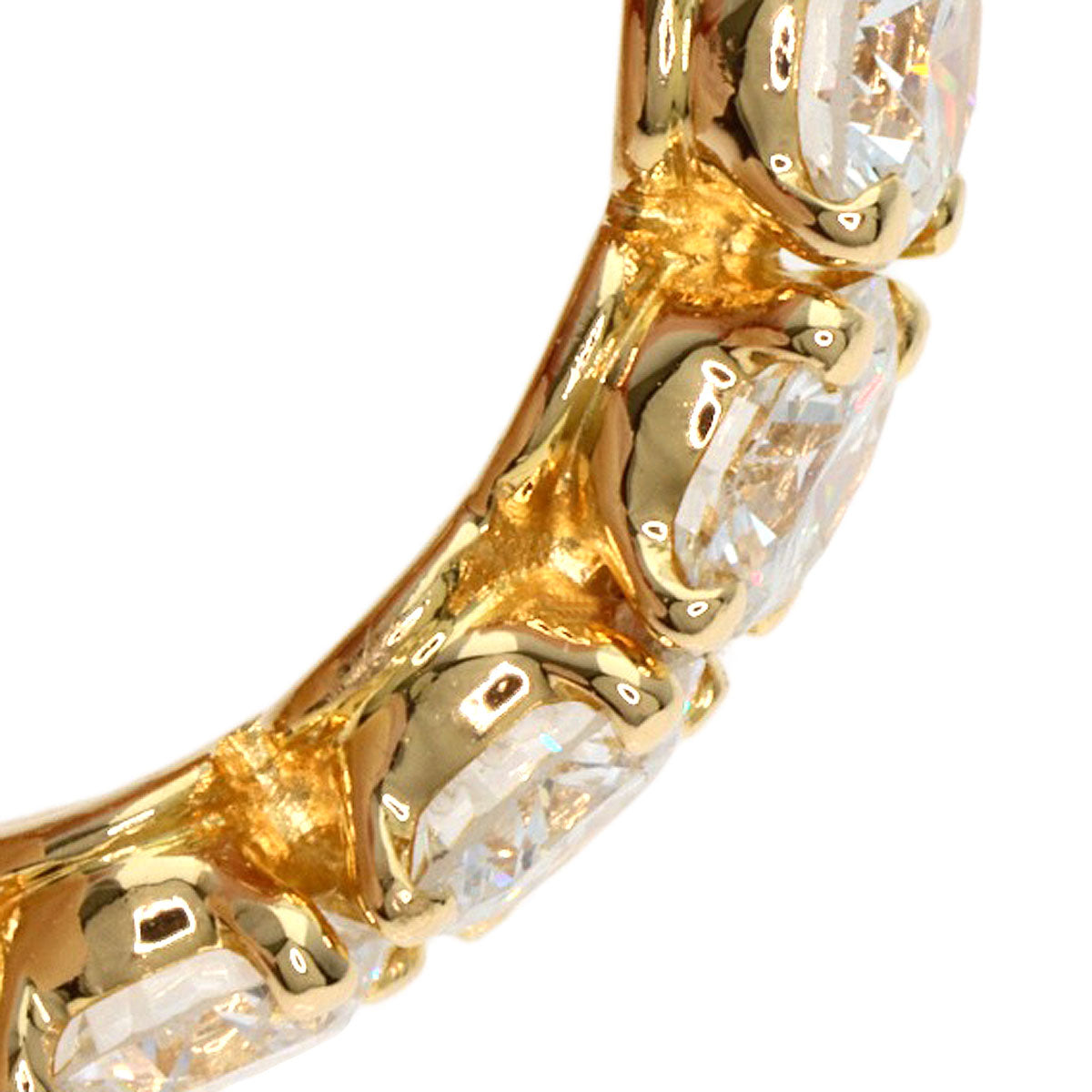 CARTIER Destiny Full Eternity Diamond #50 Ring K18 Yellow Gold Ladies [Used]