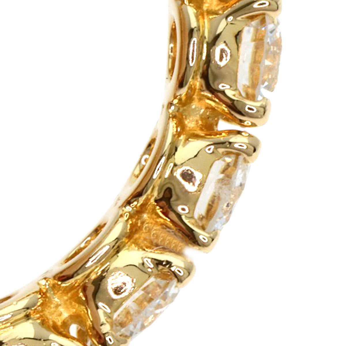 CARTIER Destiny Full Eternity Diamond #50 Ring K18 Yellow Gold Ladies [Used]