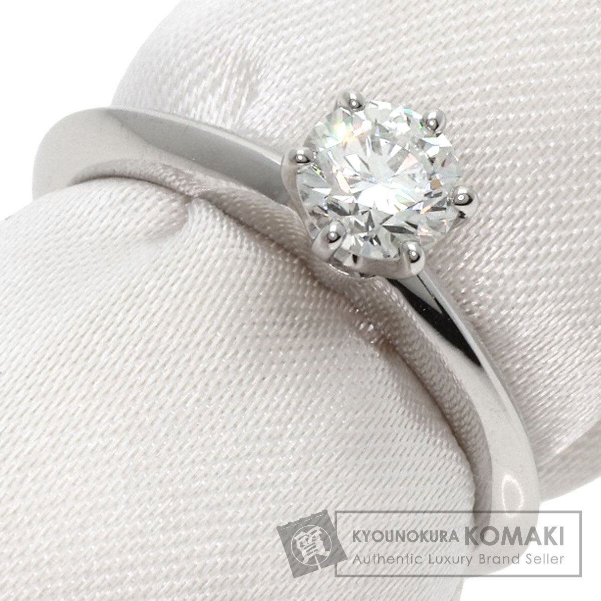 TIFFANY&Co. Solitaire 1P Diamond Ring Platinum PT950 Ladies [Used]