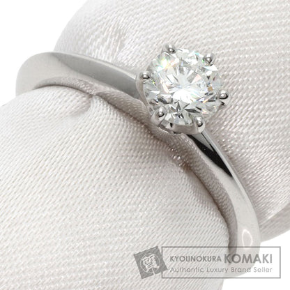 TIFFANY&Co. Solitaire 1P Diamond Ring Platinum PT950 Ladies [Used]