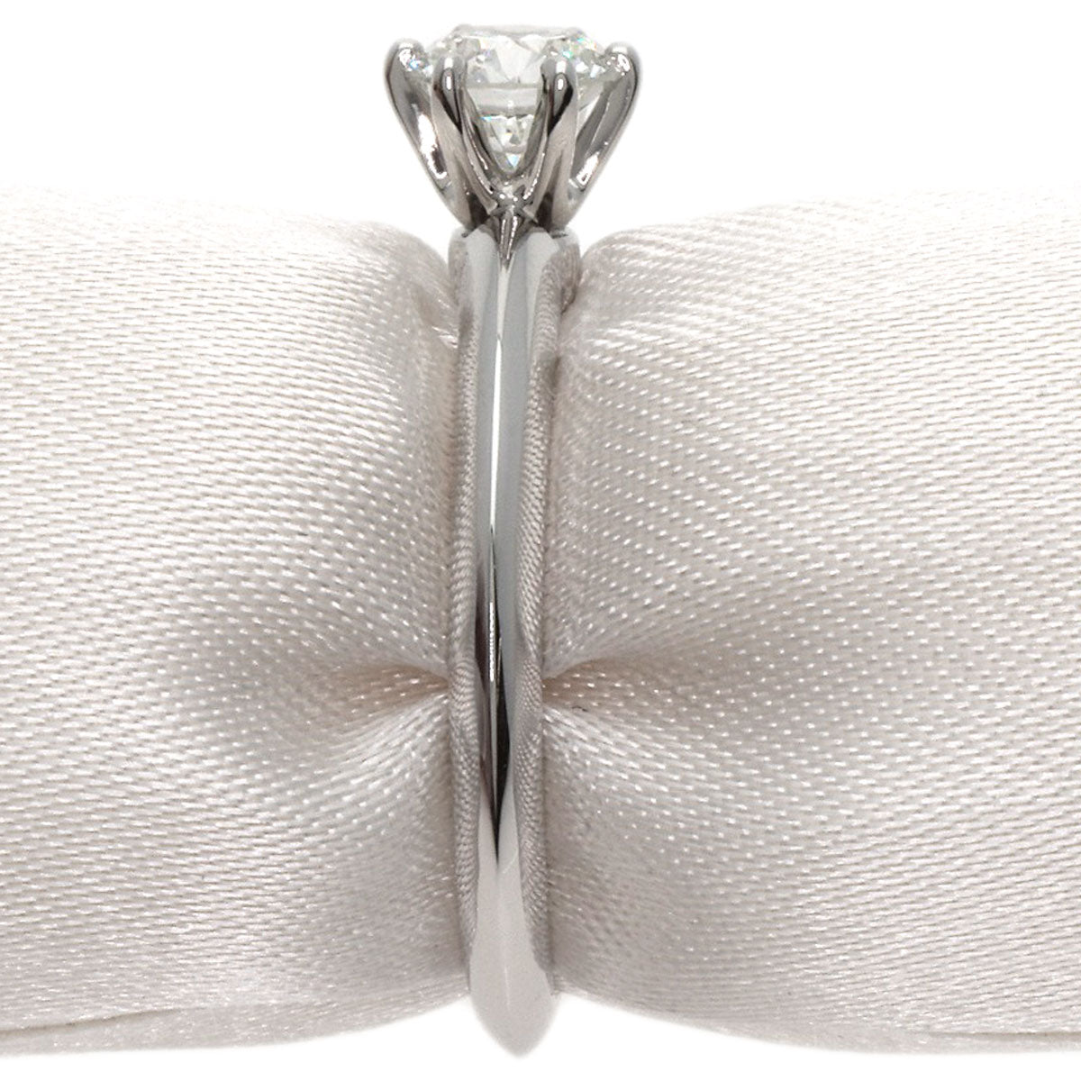 TIFFANY&Co. Solitaire 1P Diamond Ring Platinum PT950 Ladies [Used]