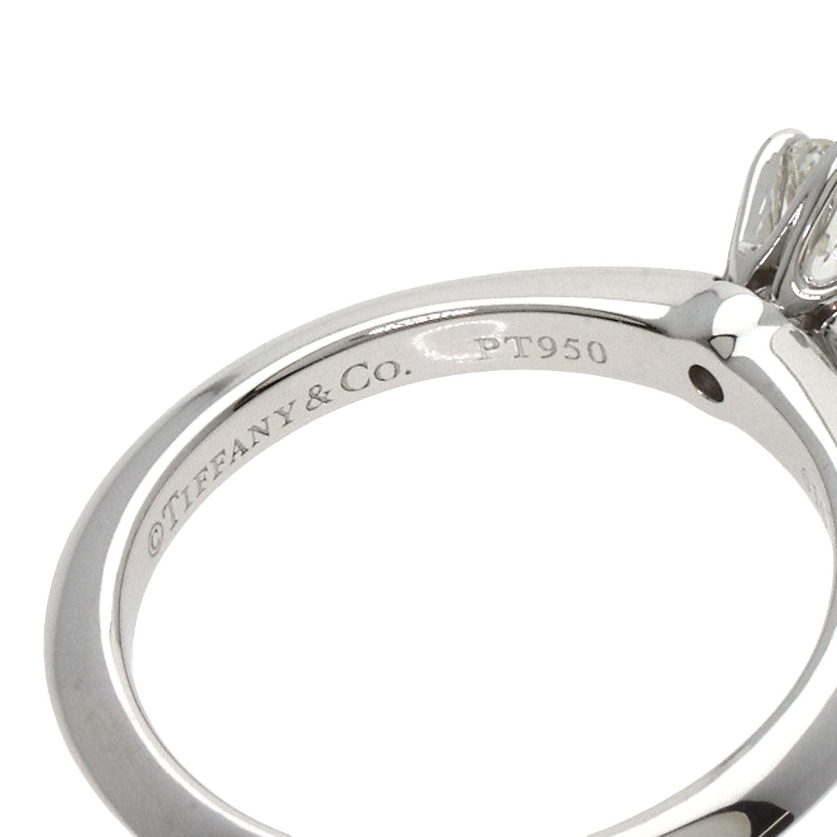 TIFFANY&Co. Solitaire 1P Diamond Ring Platinum PT950 Ladies [Used]