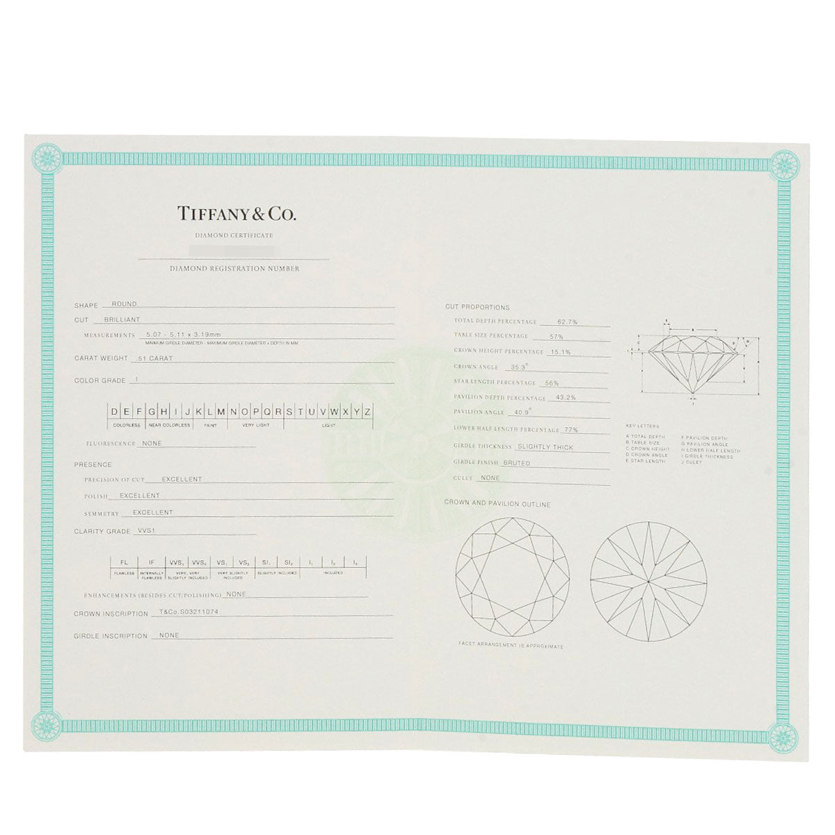 TIFFANY&Co. Solitaire 1P Diamond Ring Platinum PT950 Ladies [Used]