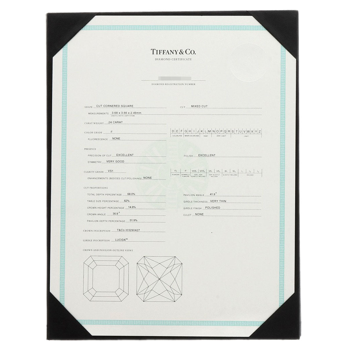 TIFFANY&Co. Solitaire 1P Diamond Ring Platinum PT950 Ladies [Used]