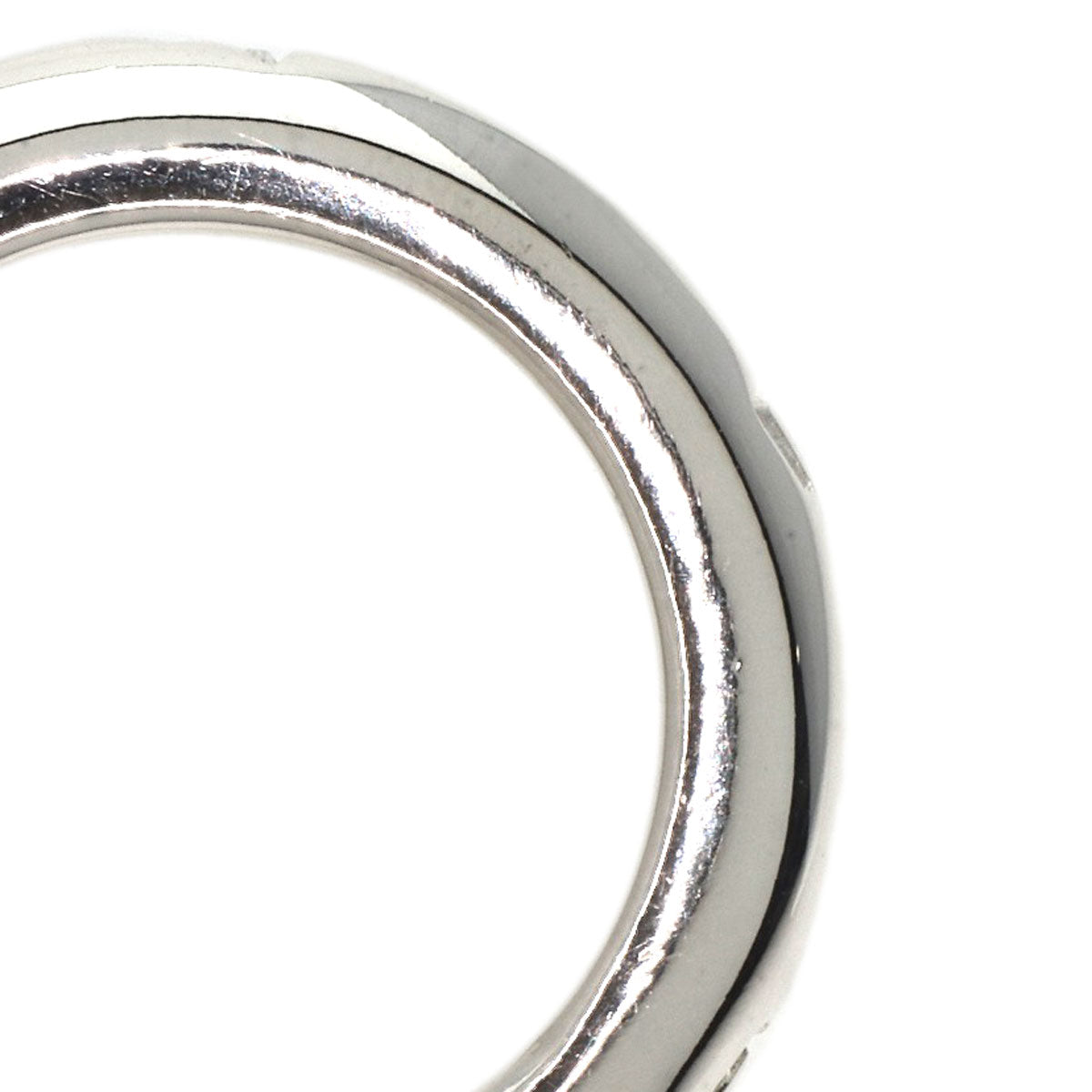 CHANEL Logo Triple Ring Silver Ladies [Used]