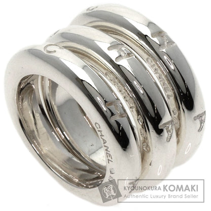 CHANEL Logo Triple Ring Silver Ladies [Used]