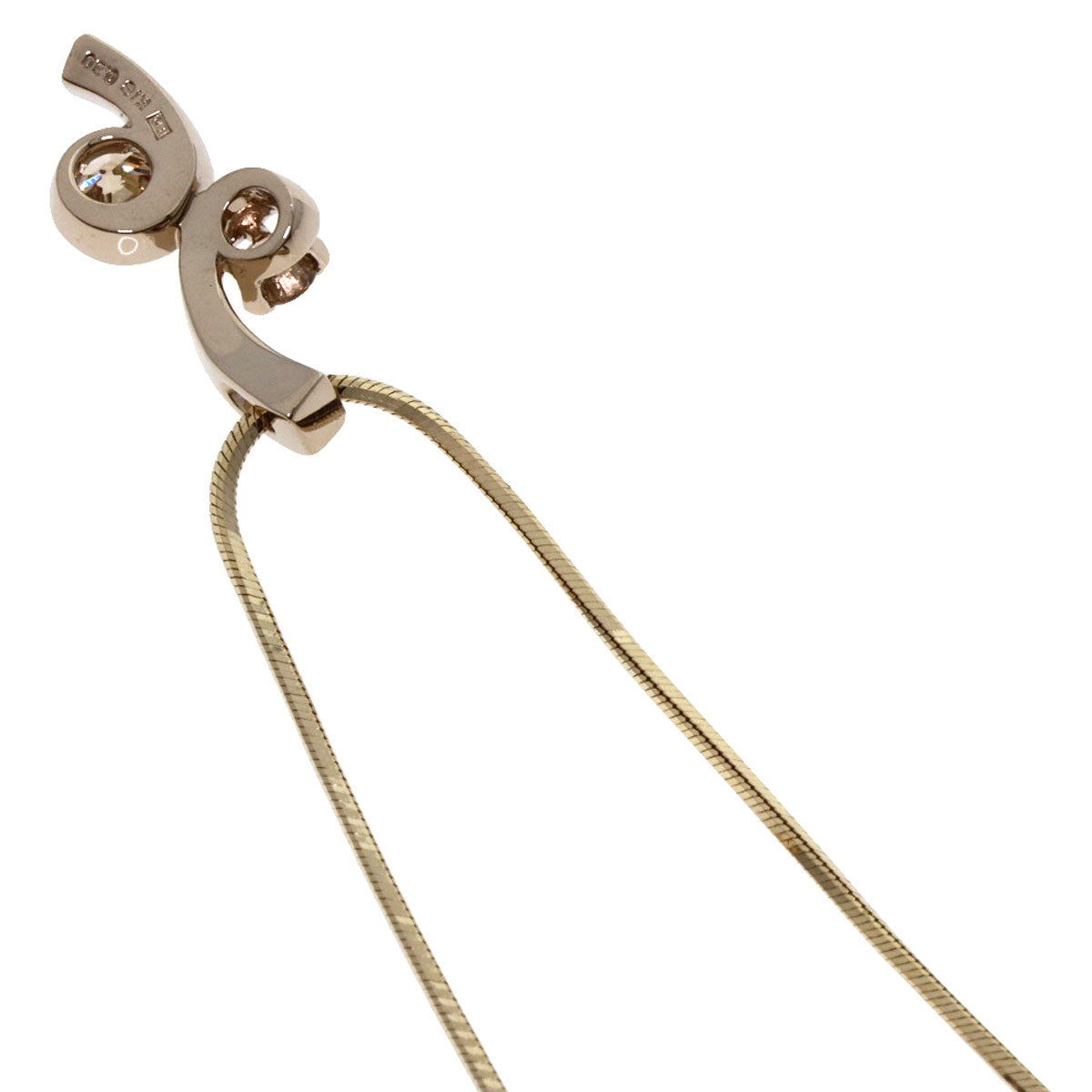 Kashikey Float Brown Diamond Necklace K18BG Ladies [Used]