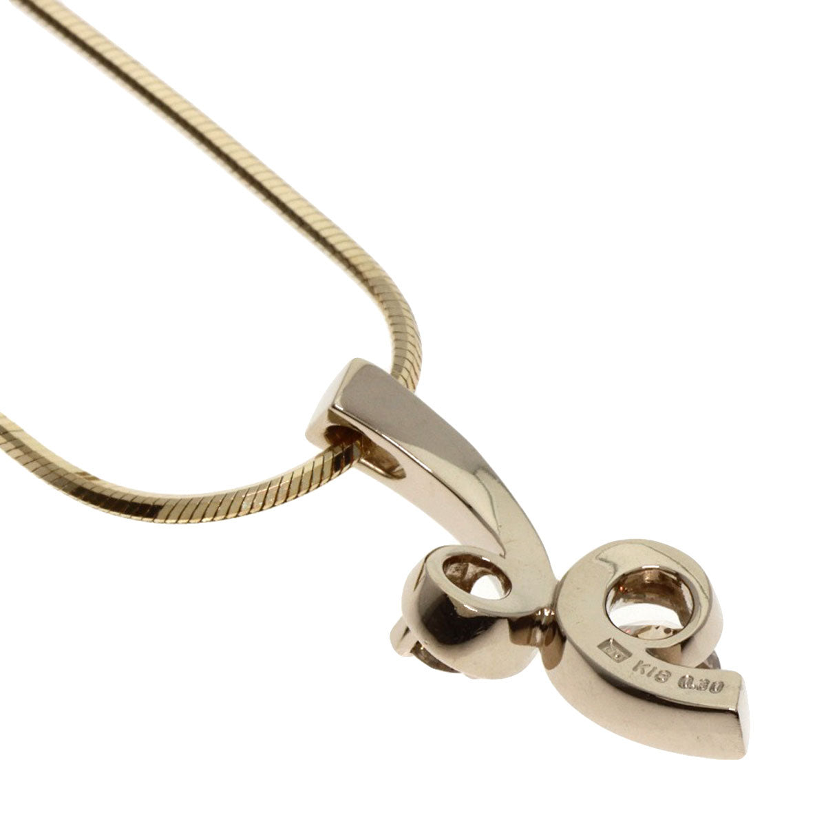 Kashikey Float Brown Diamond Necklace K18BG Ladies [Used]