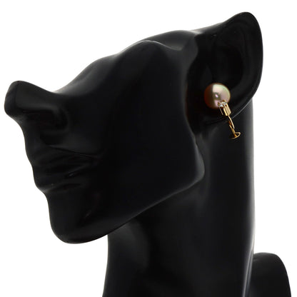 TASAKI Pearl Pearl Diamond Earring K18 Yellow Gold Ladies [Used]