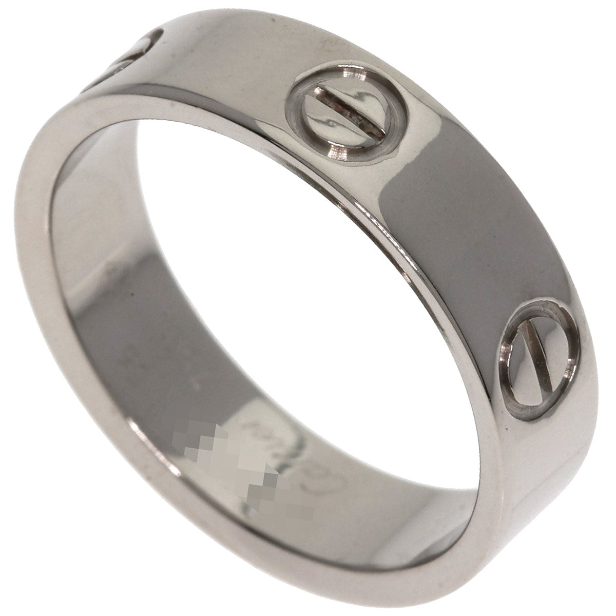 CARTIER love ring #56 Ring K18 White Gold Ladies [Used]