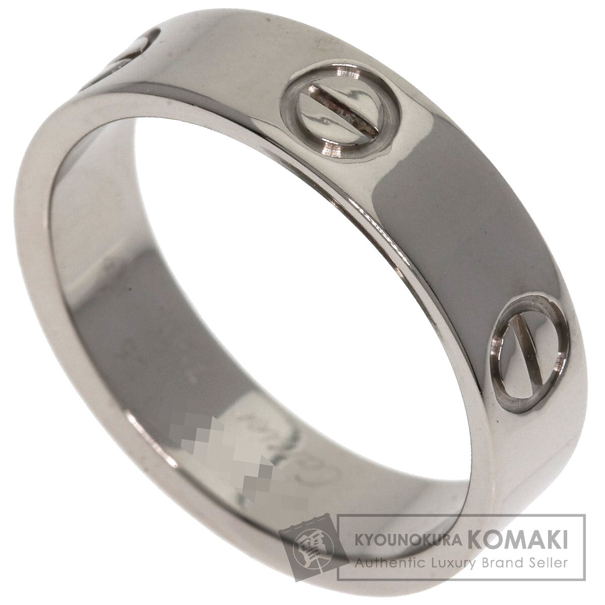 CARTIER love ring #56 Ring K18 White Gold Ladies [Used]