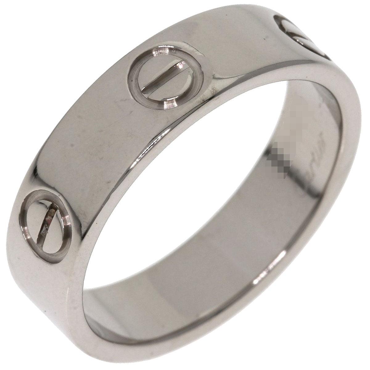 CARTIER love ring #56 Ring K18 White Gold Ladies [Used]