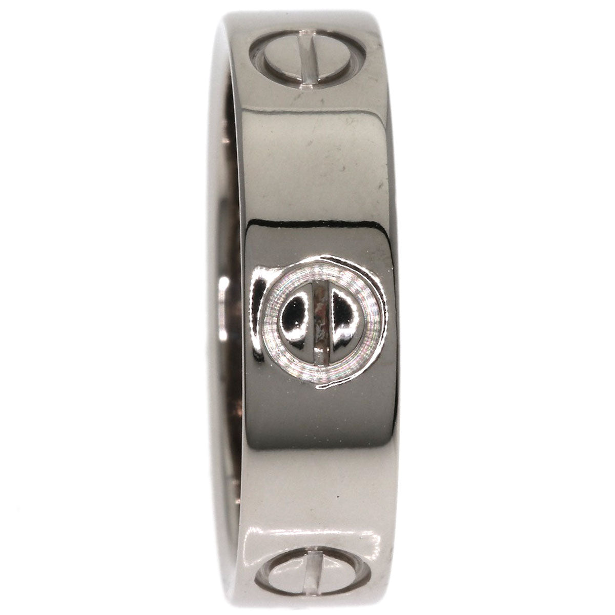 CARTIER love ring #56 Ring K18 White Gold Ladies [Used]