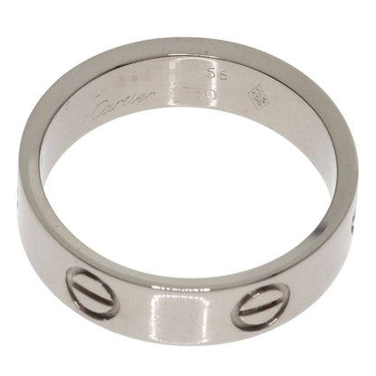 CARTIER love ring #56 Ring K18 White Gold Ladies [Used]
