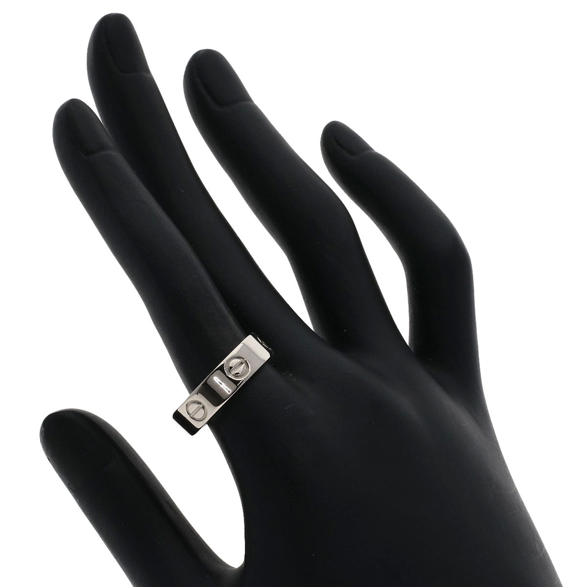 CARTIER love ring #56 Ring K18 White Gold Ladies [Used]
