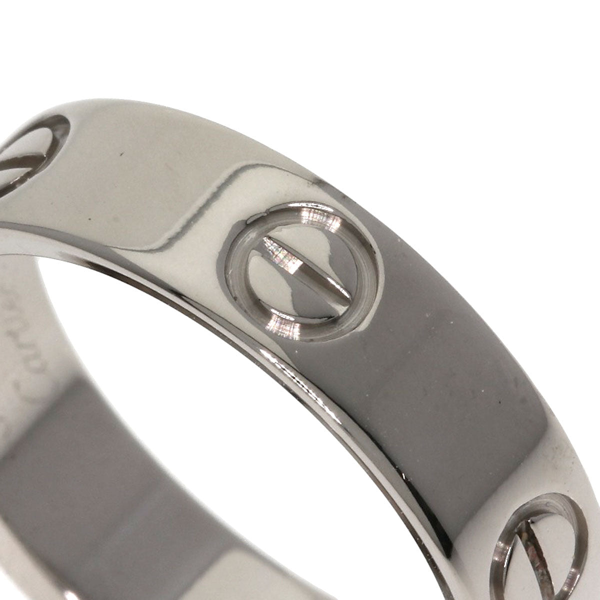 CARTIER love ring #56 Ring K18 White Gold Ladies [Used]