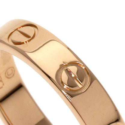 CARTIER Mini love ring # 48 Ring K18 Pink Gold Ladies [Used]