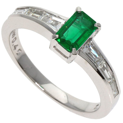 TASAKI Emerald Diamond Ring Platinum PT900 Ladies [Used]