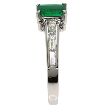 TASAKI Emerald Diamond Ring Platinum PT900 Ladies [Used]