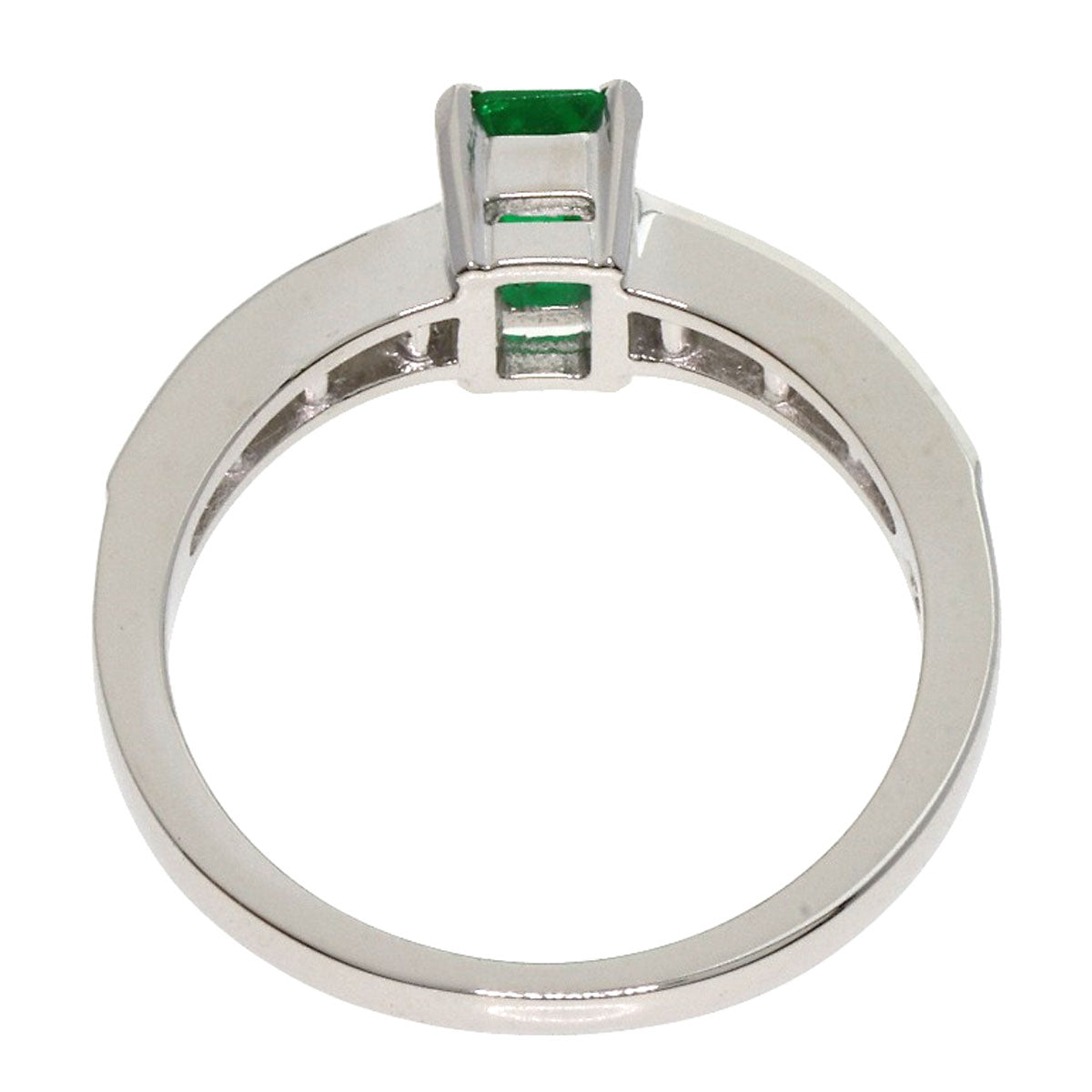 TASAKI Emerald Diamond Ring Platinum PT900 Ladies [Used]