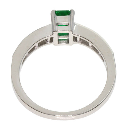 TASAKI Emerald Diamond Ring Platinum PT900 Ladies [Used]