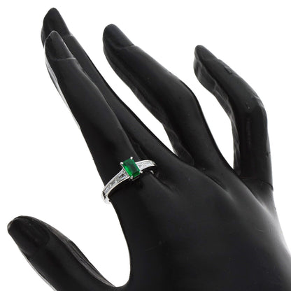 TASAKI Emerald Diamond Ring Platinum PT900 Ladies [Used]