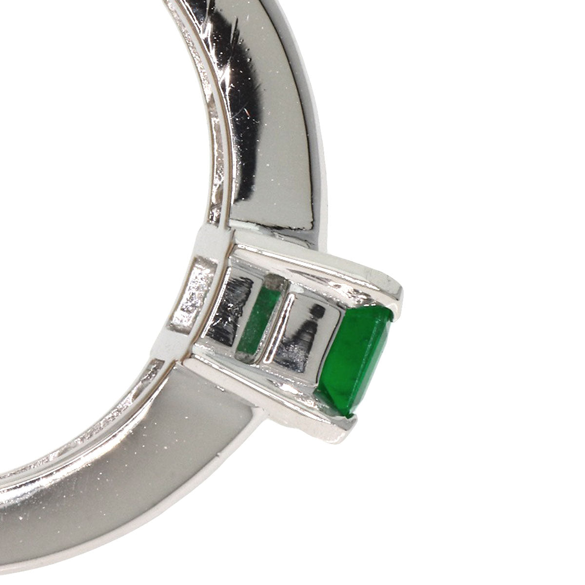 TASAKI Emerald Diamond Ring Platinum PT900 Ladies [Used]
