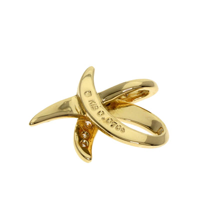 MIKIMOTO Diamond Pendant top K18 Yellow Gold Ladies [Used]