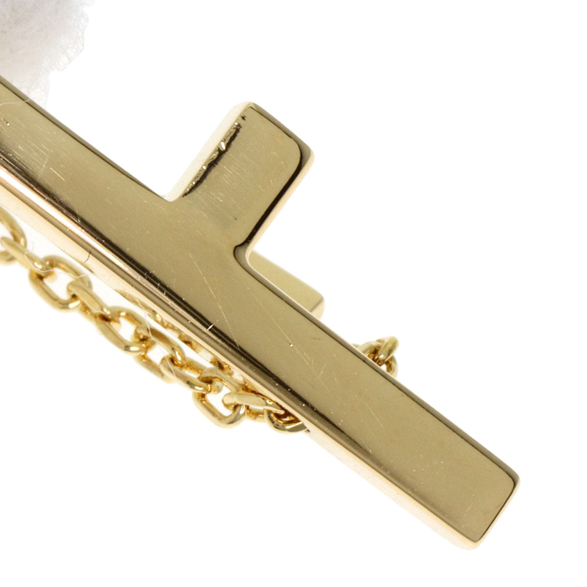 GUCCI Separate cross Necklace K18 Yellow Gold Ladies [Used]
