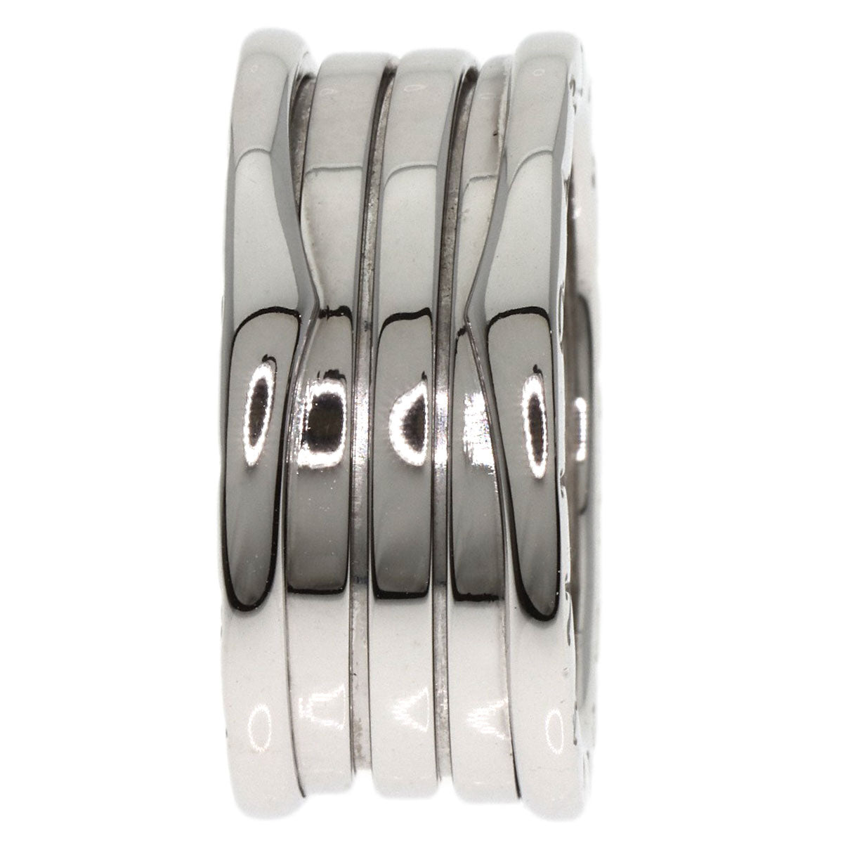 BVLGARI B.zero1 4 Band #61 Ring K18 White Gold mens [Used]