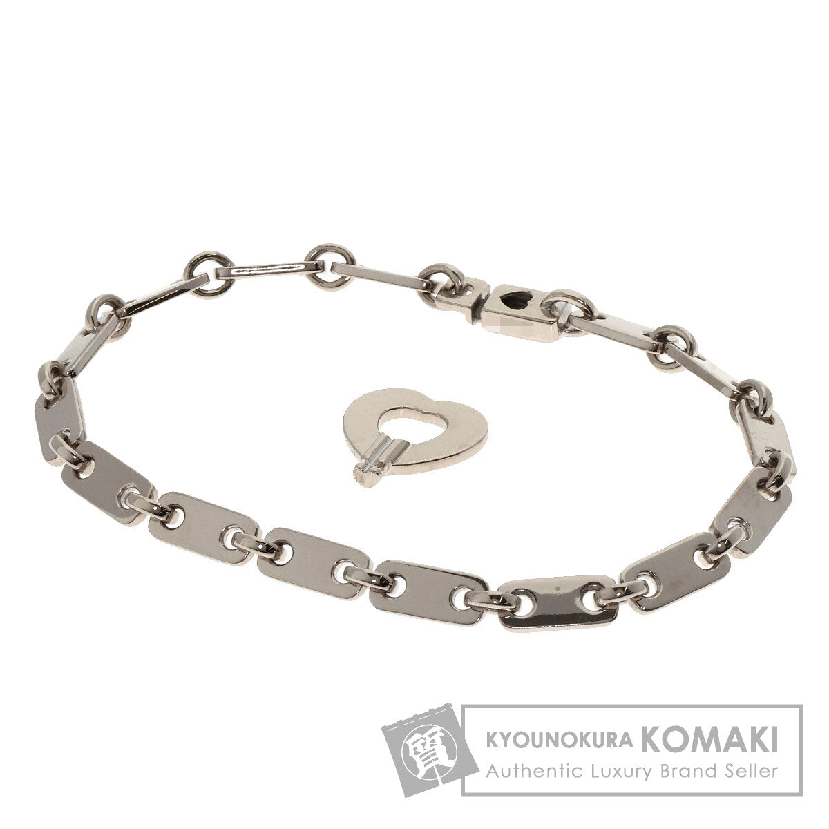 CARTIER Fidelity Heart Key included Bracelet K18 White Gold Ladies [Used]
