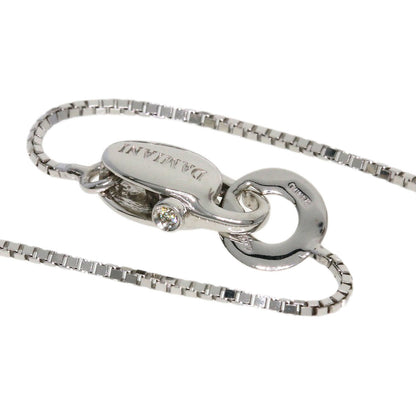 Damiani Flower Motif Sapphire Diamond Necklace K18 White Gold Ladies [Used]