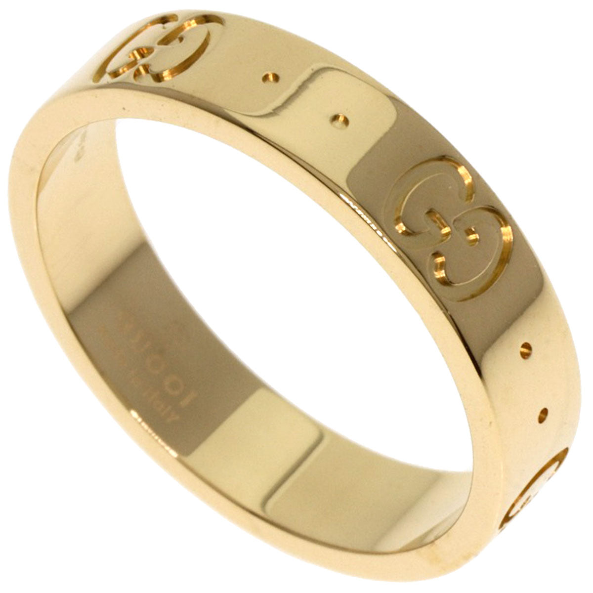 GUCCI GG Icon #9 Ring K18 Yellow Gold Ladies [Used]