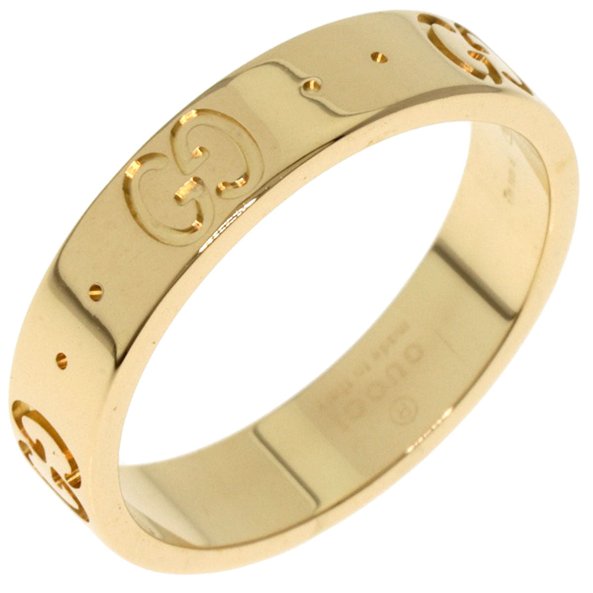 GUCCI GG Icon #9 Ring K18 Yellow Gold Ladies [Used]