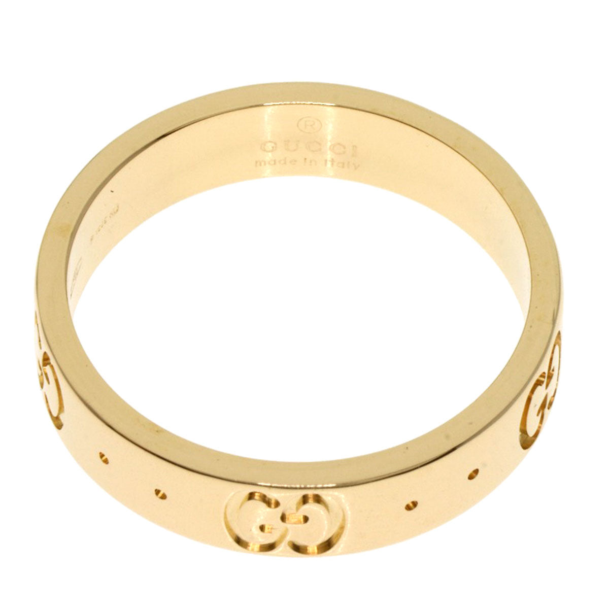 GUCCI GG Icon #9 Ring K18 Yellow Gold Ladies [Used]