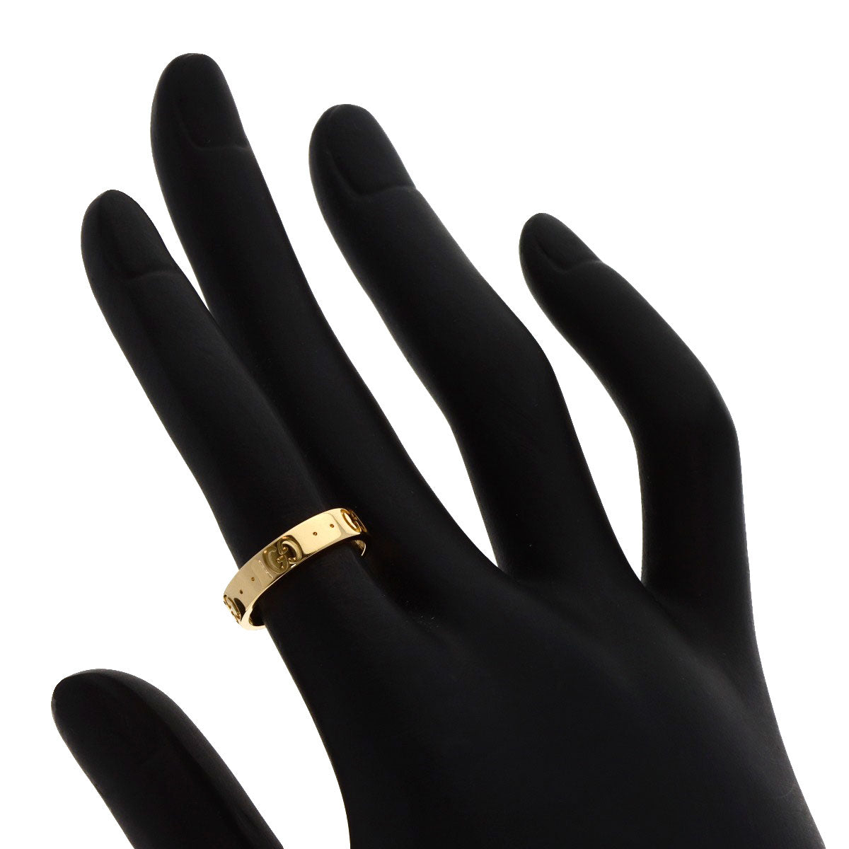 GUCCI GG Icon #9 Ring K18 Yellow Gold Ladies [Used]