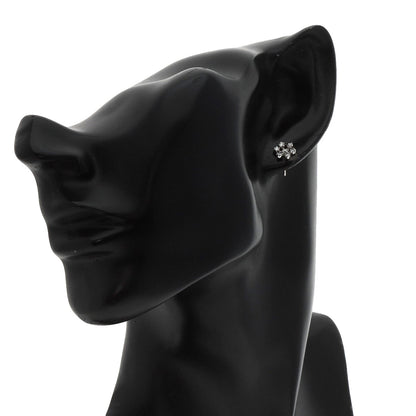 Ponte Vecchio Flower Diamond earring K18 White Gold Ladies [Used]