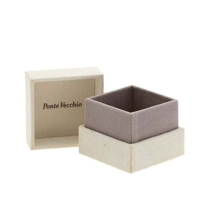 Ponte Vecchio Flower Diamond earring K18 White Gold Ladies [Used]