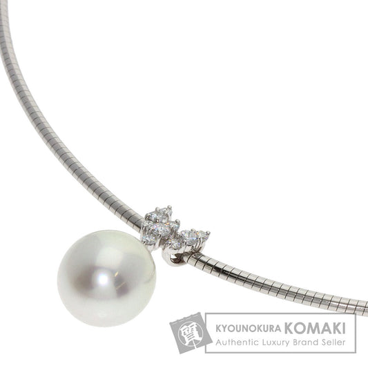 TASAKI Pearl Pearl Diamond Necklace Platinum PT900 PTLadies [Used]