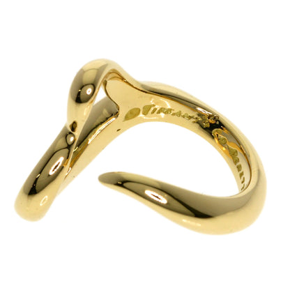 TIFFANY&Co. Open heart Ring K18 Yellow Gold Ladies [Used]