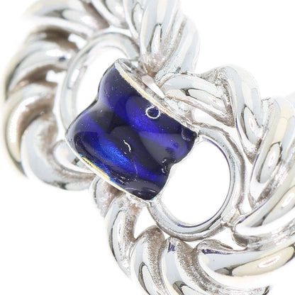 Chaumet Enamel Tie Pin Cufflinks Set Tie pin K18 White Gold mens [Used]