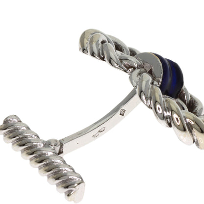 Chaumet Enamel Tie Pin Cufflinks Set Tie pin K18 White Gold mens [Used]