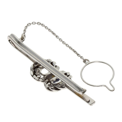 Chaumet Enamel Tie Pin Cufflinks Set Tie pin K18 White Gold mens [Used]