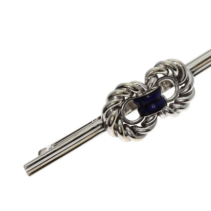 Chaumet Enamel Tie Pin Cufflinks Set Tie pin K18 White Gold mens [Used]