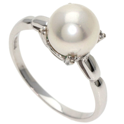MIKIMOTO Pearl Pearl Ring K14 White Gold Ladies [Used]