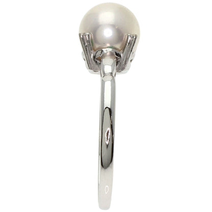 MIKIMOTO Pearl Pearl Ring K14 White Gold Ladies [Used]
