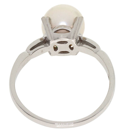 MIKIMOTO Pearl Pearl Ring K14 White Gold Ladies [Used]