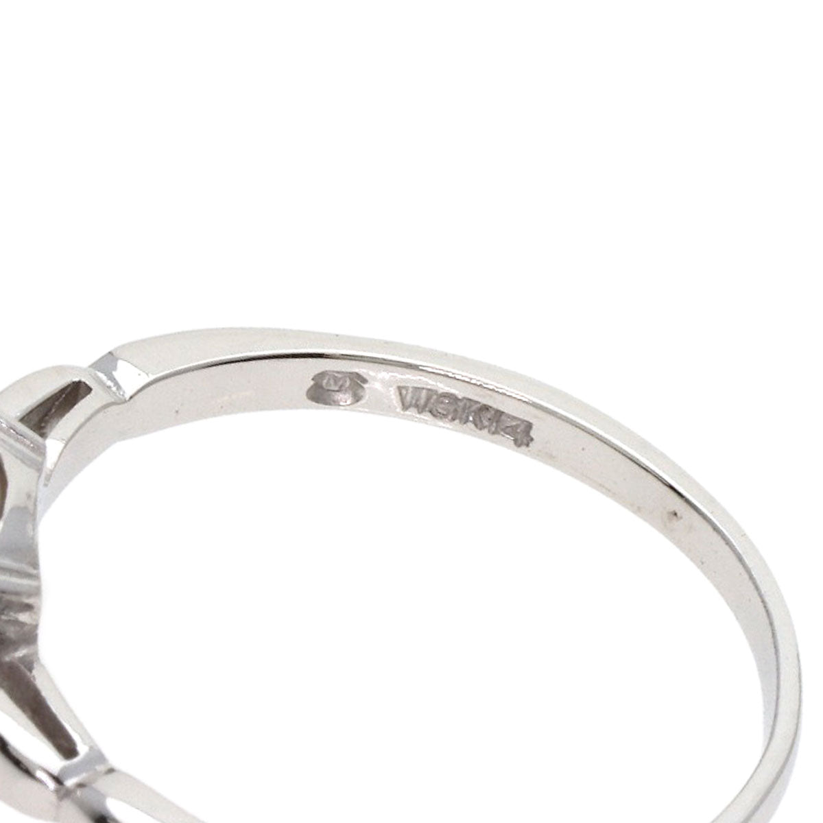MIKIMOTO Pearl Pearl Ring K14 White Gold Ladies [Used]