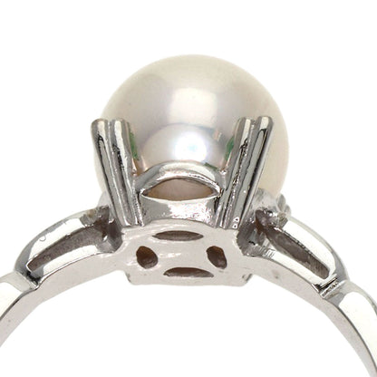 MIKIMOTO Pearl Pearl Ring K14 White Gold Ladies [Used]